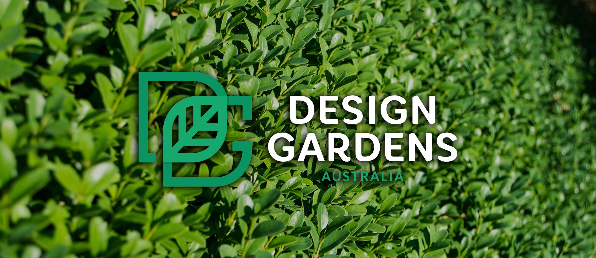 Logo with leafy background